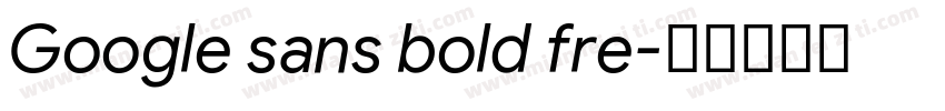 Google sans bold fre字体转换
